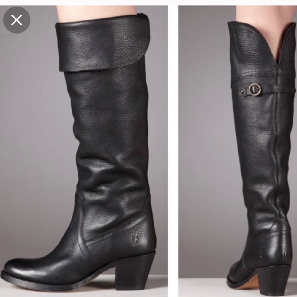 FRYE Jane Tall Cuff Knee High Boots